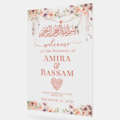 Elegante FloraI Wildflower Islamitische koppels Tr Acryl Bord (Hoek)