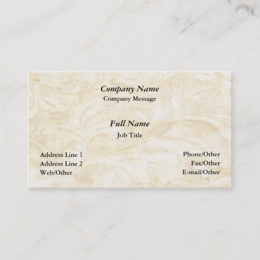 Elegante Floral Achtergrond Visitekaartsjabloon Visitekaartje (Voorkant)