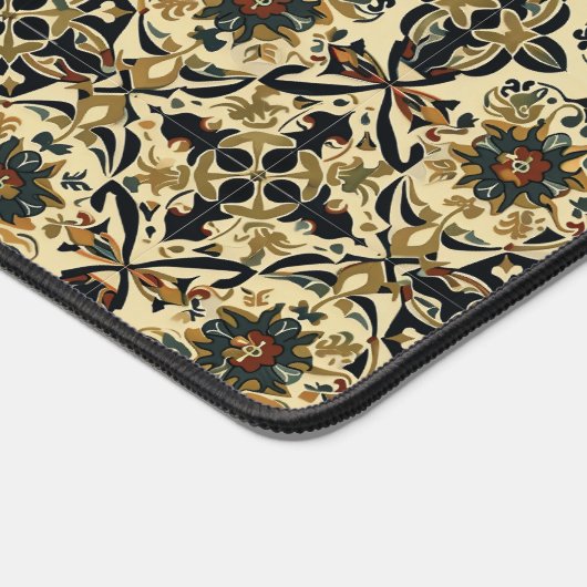 Elegante Floral Arabesque Bureaumat (Hoek)