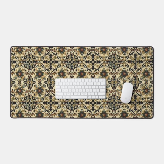 Elegante Floral Arabesque Bureaumat (Keyboard & Muis)