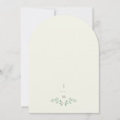 Elegante Floral Arch bruiloft uitnodiging (Achterkant)