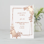 Elegante Floral Arch bruiloft uitnodiging | (Staand Voorkant)