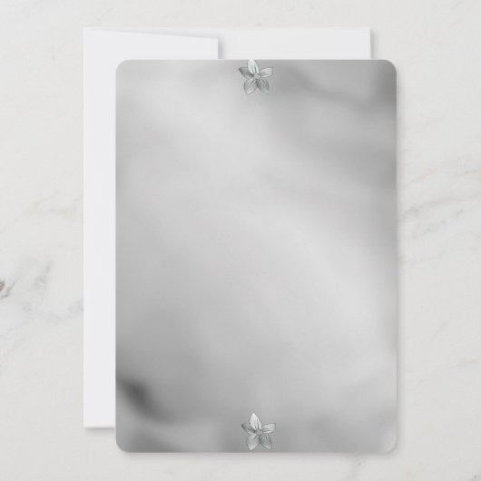 Elegante Floral Arch bruiloft uitnodiging (Achterkant)