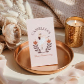 Elegante Floral Ballet Dance Instructor School Pin Visitekaartje