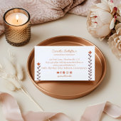 Elegante Floral Ballet Dance Instructor School Pin Visitekaartje