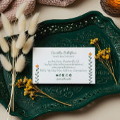 Elegante Floral Ballet Dance Instructor School Pin Visitekaartje