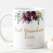 Elegante Floral Beste Mam Ooit Koffiemok