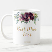Elegante Floral Beste Mam Ooit Koffiemok