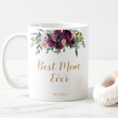 Elegante Floral Beste Mam Ooit Koffiemok