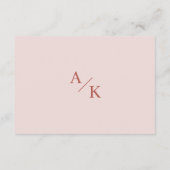 Elegante Floral Boho bruiloft details Informatiekaartje (Achterkant)