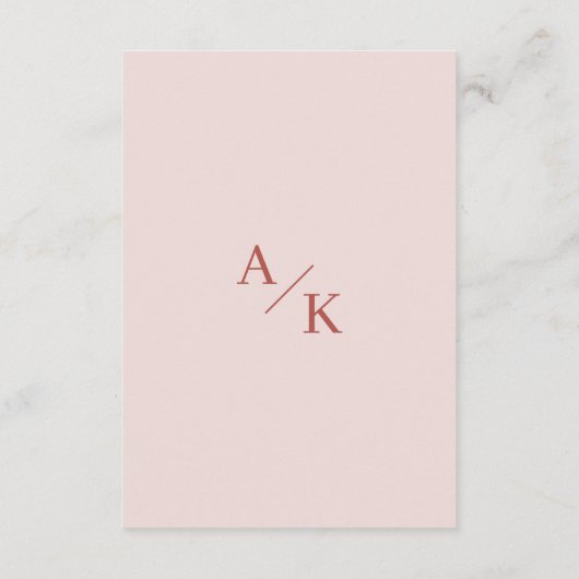 Elegante Floral Boho bruiloft details Informatiekaartje (Achterkant)