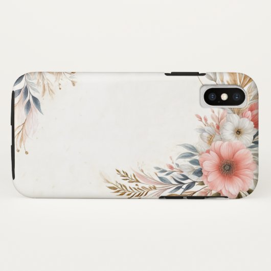 "Elegante Floral Botanical iPhone Case" Case-Mate iPhone Case (Achterkant (horizontaal))
