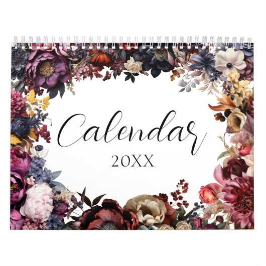 Elegante Floral Botanische Kalender (Hoes)