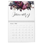 Elegante Floral Botanische Kalender (Jan 2026)