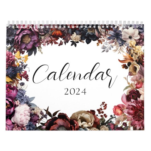 Elegante Floral Botanische Kalender (Hoes)