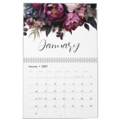Elegante Floral Botanische Kalender (Jan 2027)