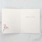 Elegante Floral Botanische verjaardag Moeder Kaart (Binnen)