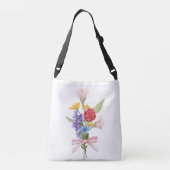 Elegante Floral Bouquet Canvas tas – Stijlvol Dage (Achterkant)