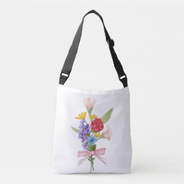 Elegante Floral Bouquet Canvas tas – Stijlvol Dage