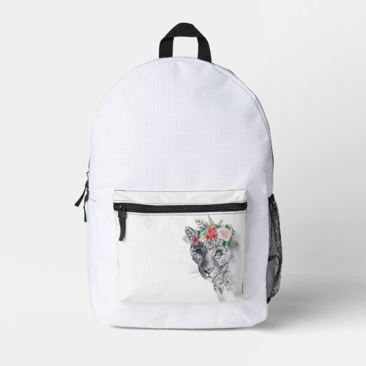 Elegante Floral Bow Canvas tas (Voorkant)