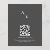 Elegante Floral bruiloft budget uitnodiging Flyer (Achterkant)