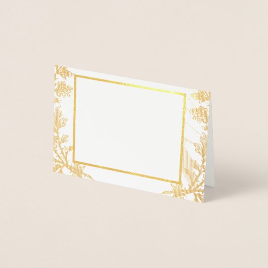 Elegante Floral bruiloft uitnodiging Kaart (Voorkant)