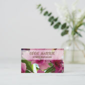 Elegante Floral Business Kaart Visitekaartje (Staand voorkant)
