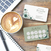 Elegante Floral Business & Loyalty Kaart
