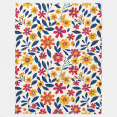 Elegante Floral Charm 60x80 Fleece Deken (Voorkant)