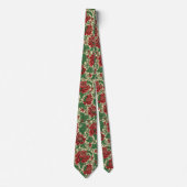 Elegante Floral Chintz kerstvakantie kleuren Stropdas (Voorkant)