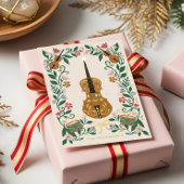 Elegante Floral Christmas Nutcracker Ballet Musica Folie Feestdagenkaart