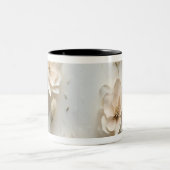 Elegante Floral Coffee Cup Tweekleurige Koffiemok (Center)