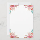 Elegante Floral Cross Tea Party Pasen Kaart (Achterkant)