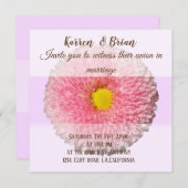 Elegante Floral Custom bruiloft uitnodiging (Voorkant / Achterkant)