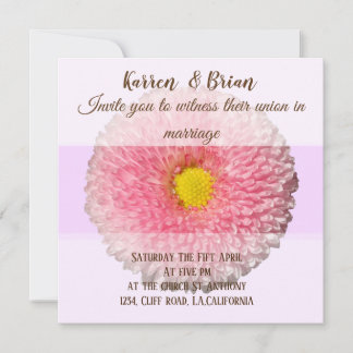 Elegante Floral Custom bruiloft uitnodiging