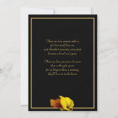 Elegante Floral Custom Photo Memorial Service Kaart (Achterkant)