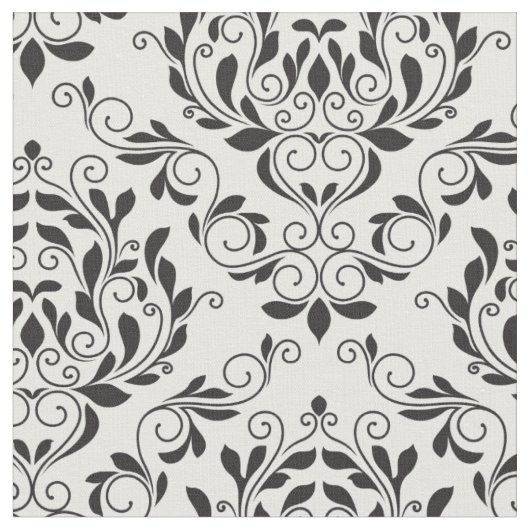 Elegante Floral Damask stof (Close Up)