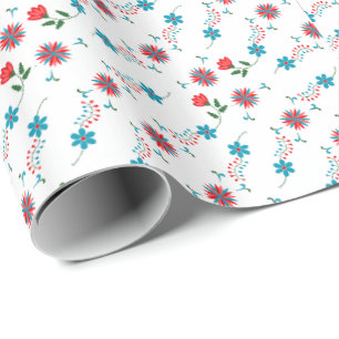 Elegante Floral Design Gift Cadeaupapier