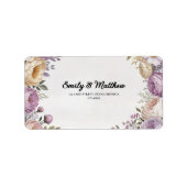 Elegante Floral Designer Retour Adreslabels Etiket (Voorkant)