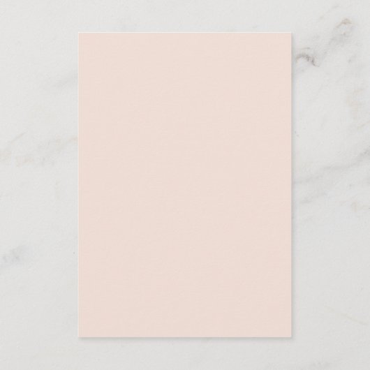 Elegante Floral Dusty Roos bruid en bruidegom brui Informatiekaartje (Achterkant)