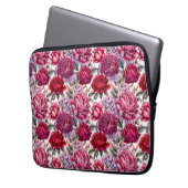 Elegante Floral Electronics Bag Laptop Sleeve (Voorkant Links)