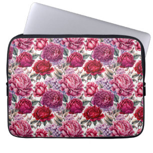 Elegante Floral Electronics Bag Laptop Sleeve