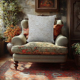 Elegante Floral Embossed Print - Faux geborduurd Kussen