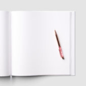 Elegante Floral Folie bruiloft gastenboek (Binnen)