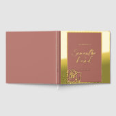 Elegante Floral Folie bruiloft gastenboek (Volledig)