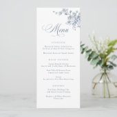 Elegante Floral Frans  Toile Botanisch Menu (Staand voorkant)