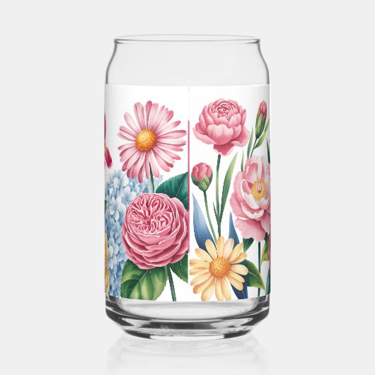 Elegante Floral Garden Drinkware set Blikvorm Glas (Links)