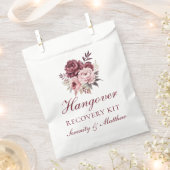 Elegante Floral Hangover Recovery Peony Wedding Bedankzakje (Geknipt)
