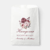 Elegante Floral Hangover Recovery Peony Wedding Bedankzakje (Voorkant)
