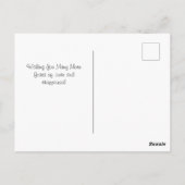 Elegante Floral Happy Jubileum Kaart (Achterkant)